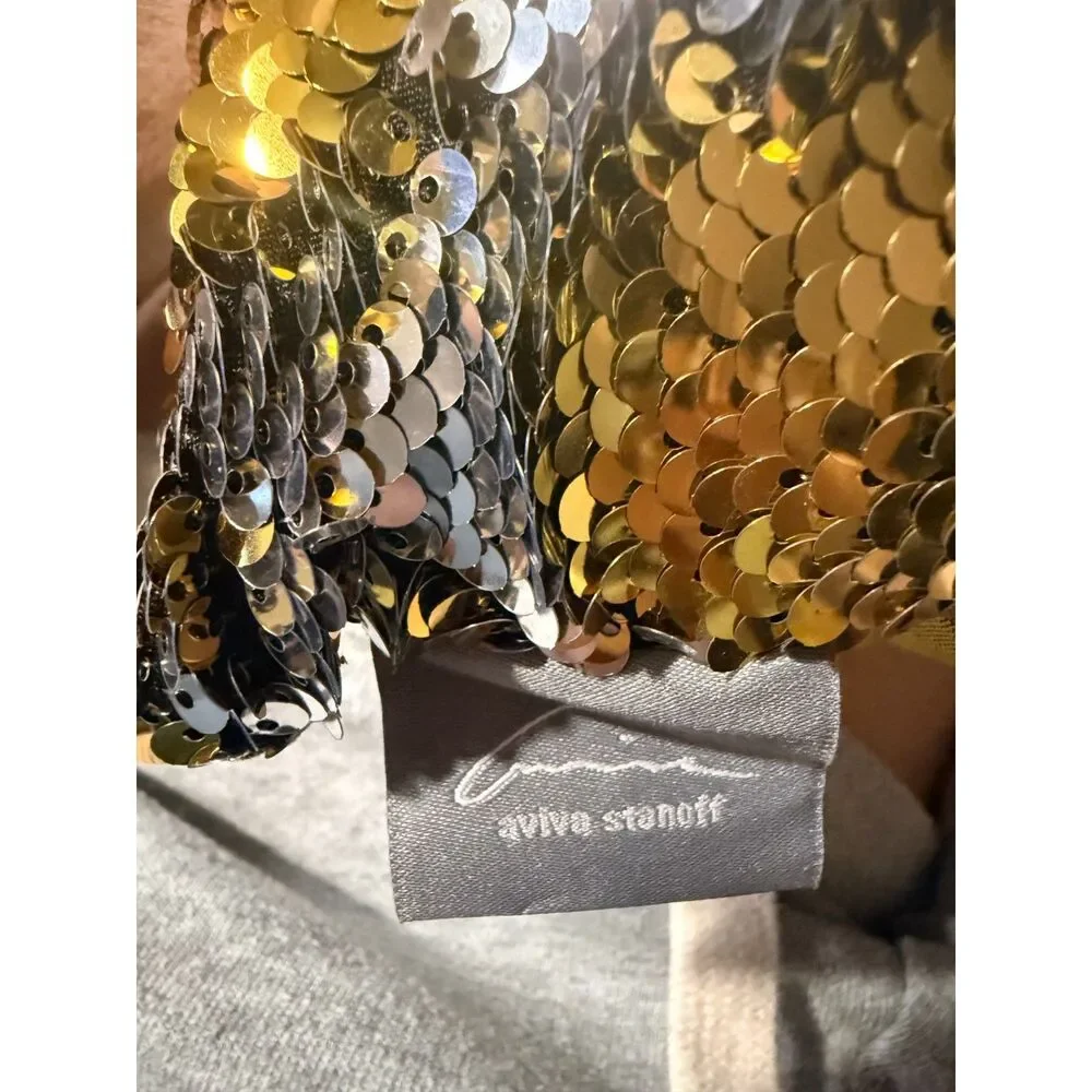 NEW Aviva Stanoff Design Mermaid Sequin Throw Pillow